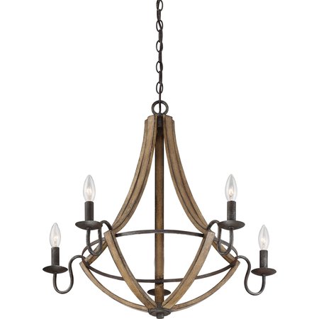 Quoizel Shire Chandelier SHR5005RK